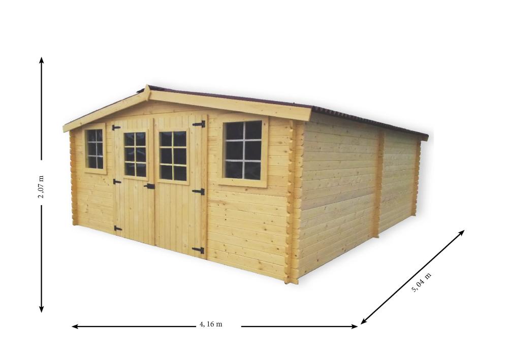 Grand abri de jardin 1er prix 20 m² sans permis, pratique - Foresta BAYONS