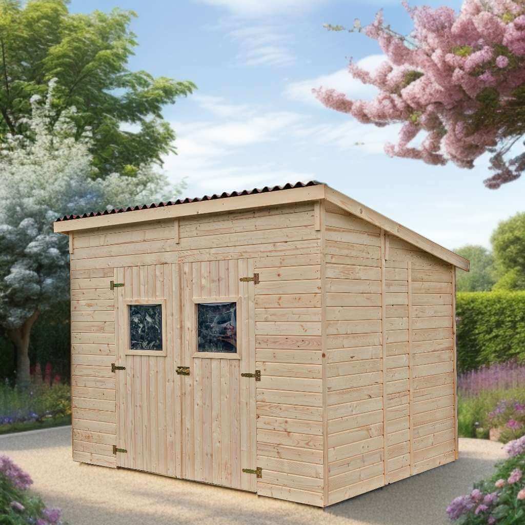 Abri de Jardin Bois Monopente 5,6 m² - Foresta CIGALA