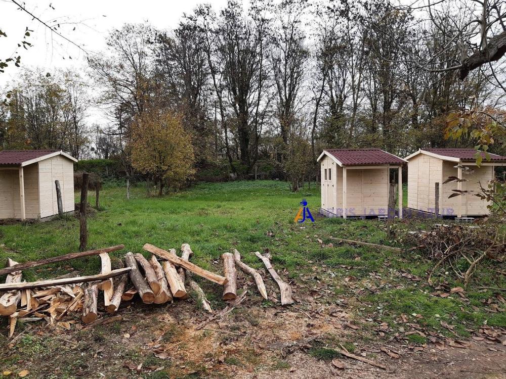 Abri de jardin avec abri à bûches - 3,36 x 1,60 m - Foresta EDEN