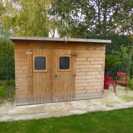Abri moderne 5 m² avec panneaux et bac acier - Foresta Nova THEORA