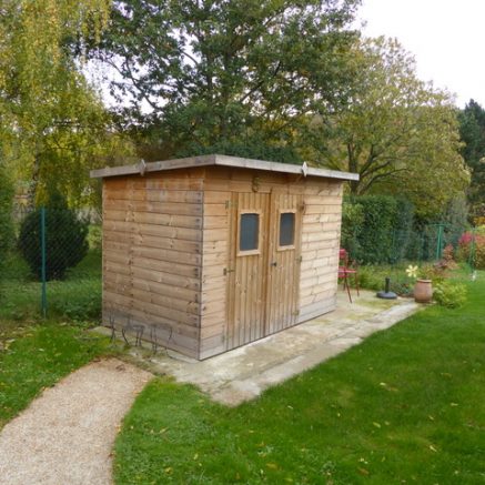 Abri moderne 5 m² avec panneaux et bac acier - Foresta Nova THEORA