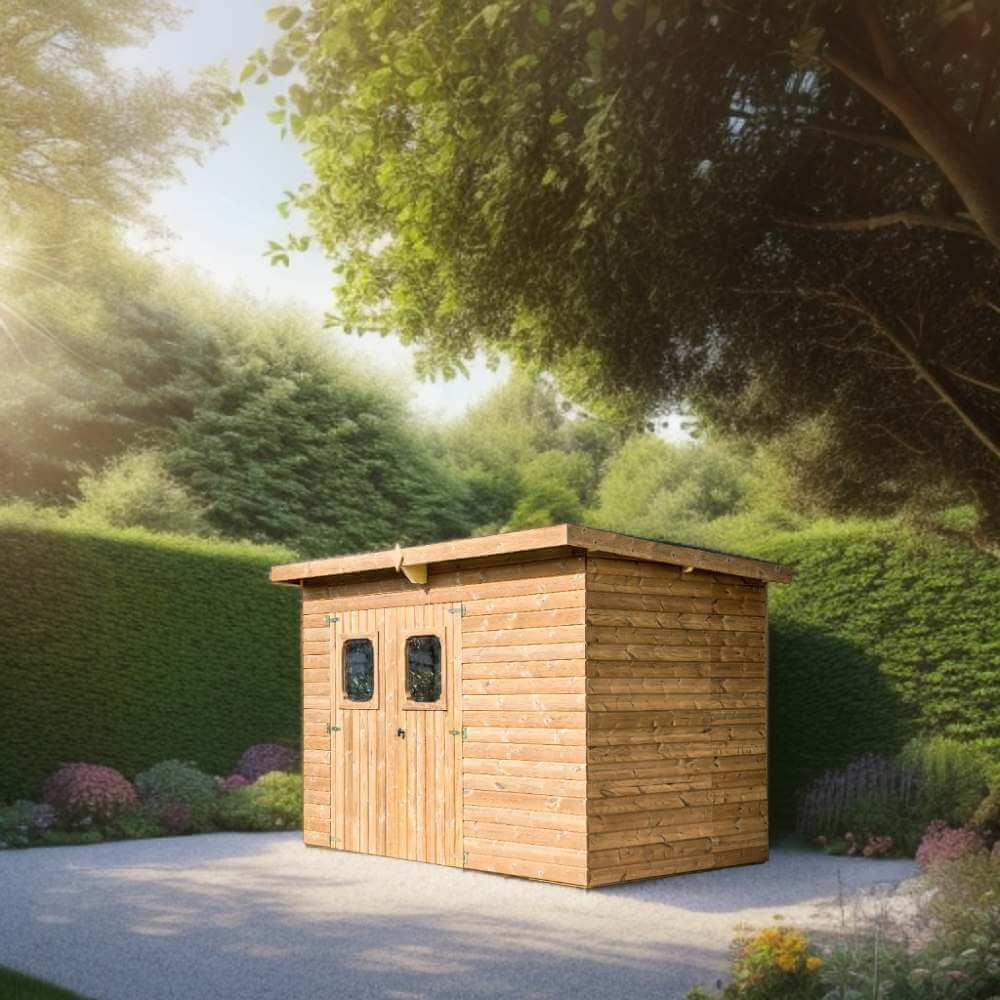 Abri moderne 5 m² avec panneaux et bac acier - Foresta Nova THEORA