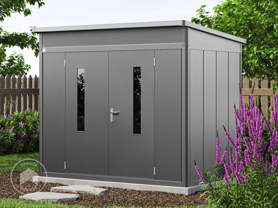 Abri de jardin, anthracite 263 x 180 cm