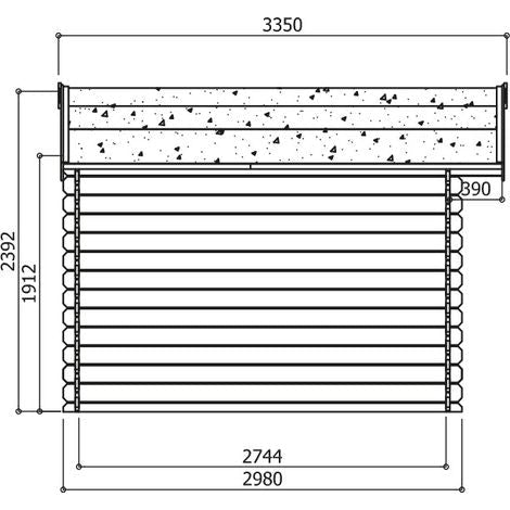 Abri de jardin bois autoclave Solid Chimay 13,53 m² - 358x298 cm - ABRIS DISTRI