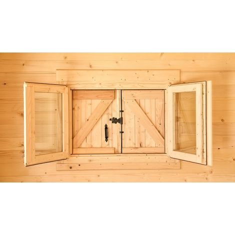Abri de jardin 24.96 m2 bois naturel - Habrita - CZ 5040.02 - ABRIS DISTRI