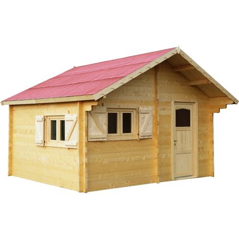Abri de jardin Habrita bois naturel 24,96 m² - ABRIS DISTRI