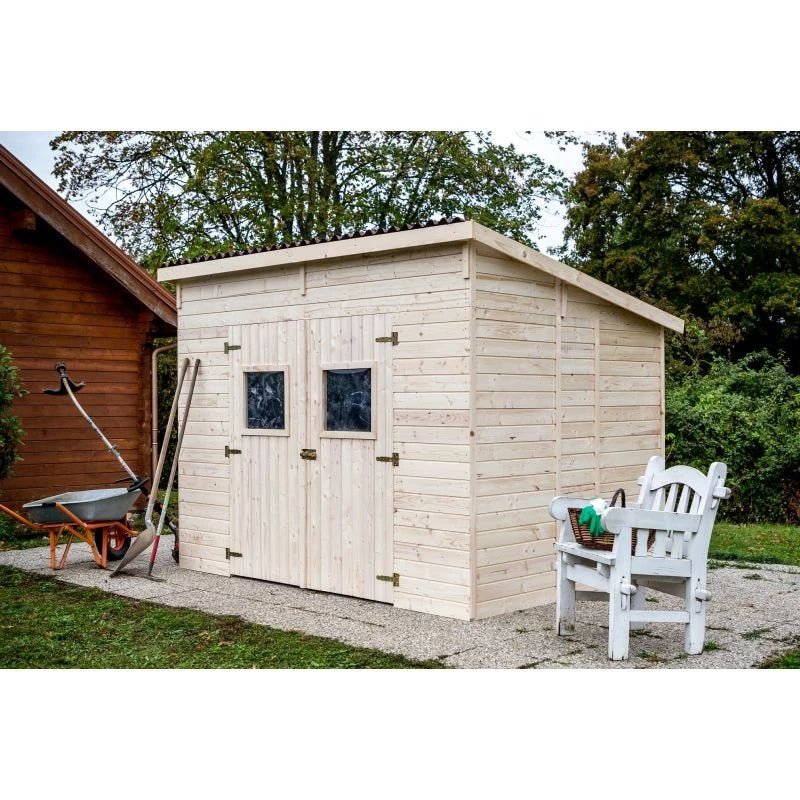Abri de jardin bois 6m2 Spring - 300x220 cm- ABRIS DISTRI