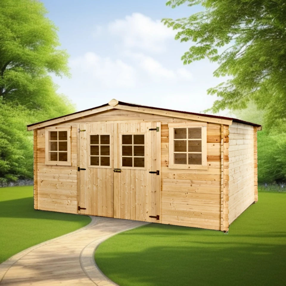abri jardin bois Balta 4,16x4,14m