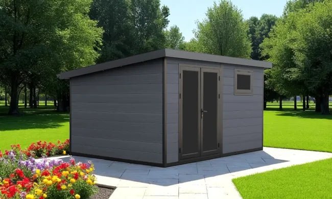 Abri de jardin composite TOUSCHALETS STRASBOURG 400X300 cm - 12m2 - ABRIS DISTRI