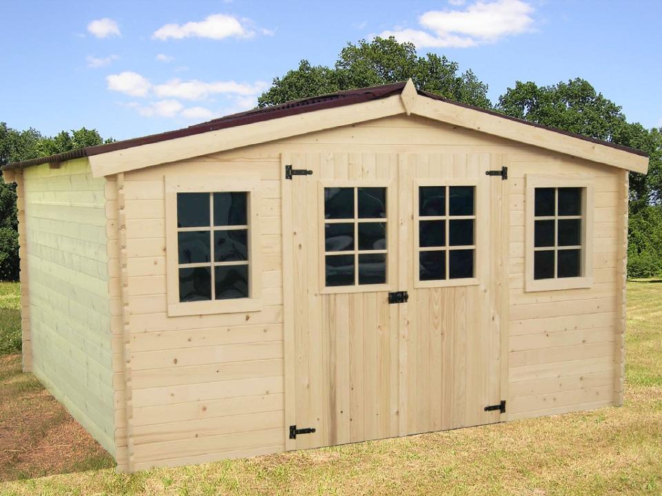 Grande remise en bois 12 m² avec large façade – un classique toujours apprécié - Foresta BANDOL