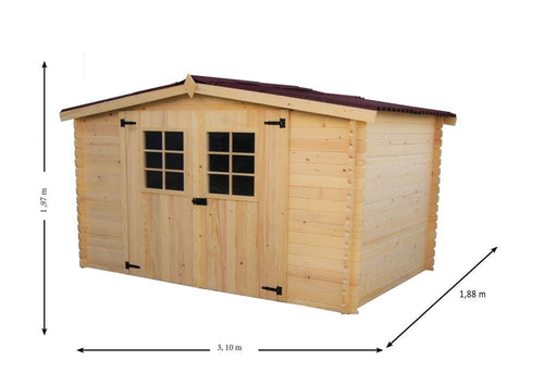 Abri de jardin bois 5m2 Foresta ALPINA - ABRIS DISTRI