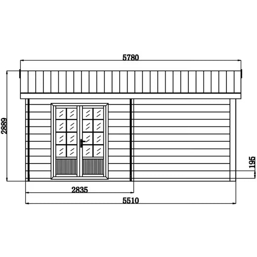Abri de jardin en bois composite gris foncé 9m² + 9m² terrasse - Woodlife Garden