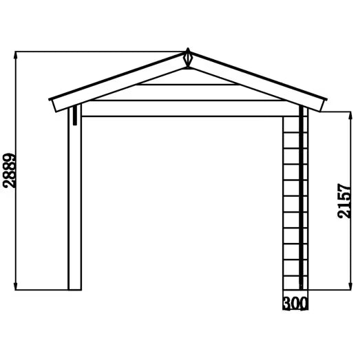 Abri de jardin en bois composite gris foncé 9m² + 9m² terrasse - Woodlife Garden
