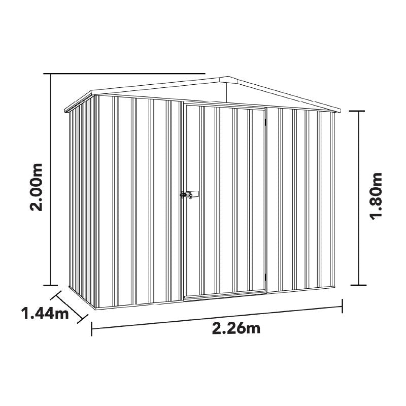 ABRI DE JARDIN EN METAL 3,2 M² EPAISSEUR 0,35MM - ABRIS DISTRI