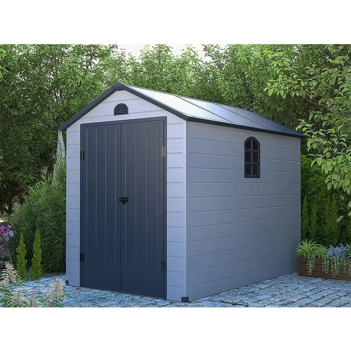 Abri de jardin en résine gris 5,32 m² - CESIO - ABRIS DISTRI