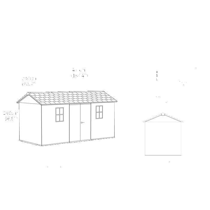 Abri de jardin NEWTON PLUS 1575 - 10 m² - Gris