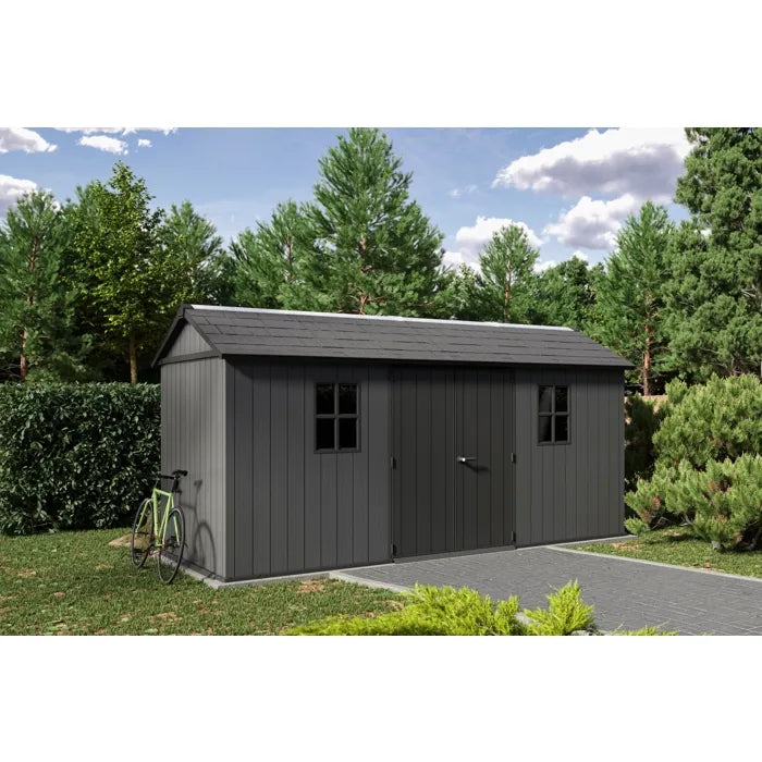Abri de jardin NEWTON PLUS 1575 - 10 m² - Gris