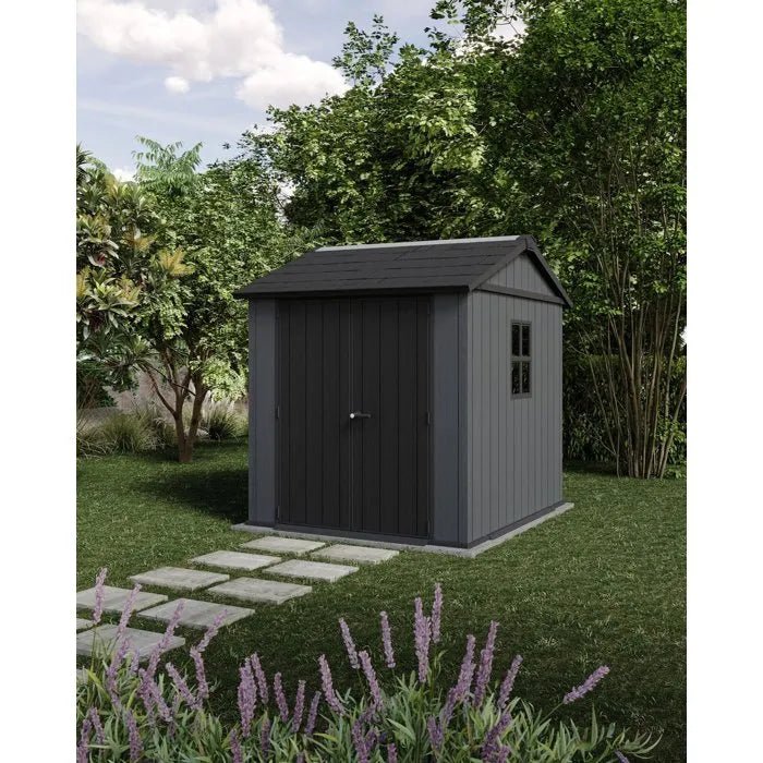 Abri de jardin NEWTON PLUS 775 - 4.4m² - Gris - ABRIS DISTRI