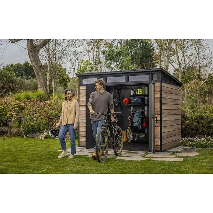 Abri de jardin Signature 97 - Aspect bois Douglas - 6m2 - KETER - ABRIS DISTRI
