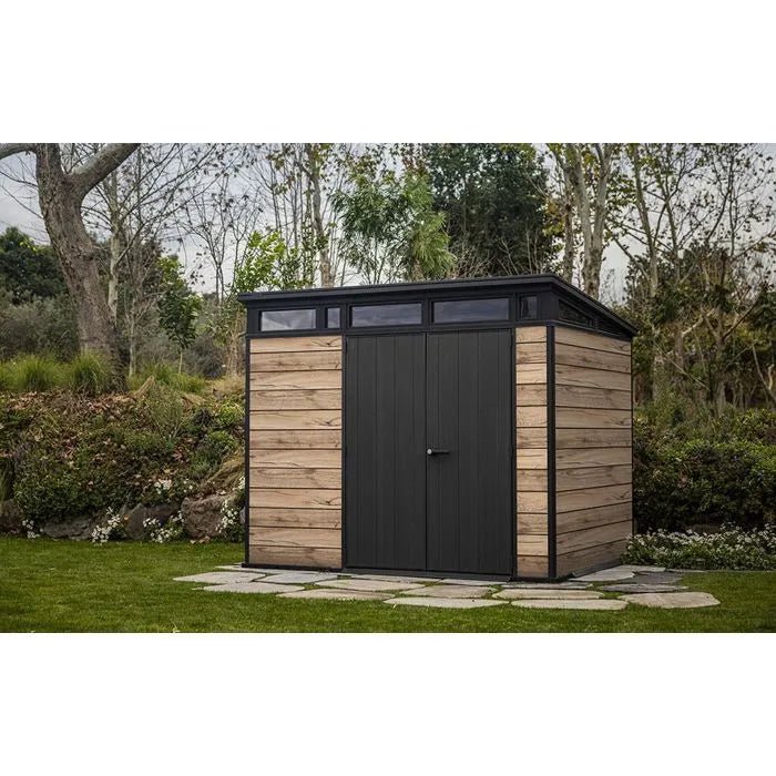 Abri de jardin Signature 97 - Aspect bois Douglas - 6m2 - KETER - ABRIS DISTRI