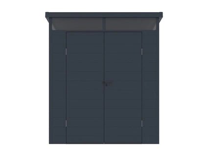 abri de jardin résine 3m²anthracite avec plancher - MINARO Vente-Unique - ABRIS DISTRI