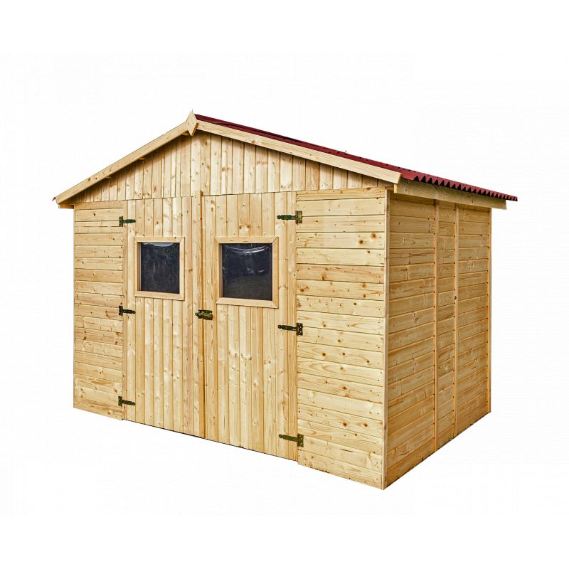 Abri de jardin bois 3x3m "Eden"