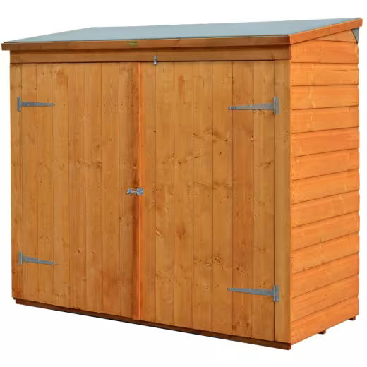 Coffre abri multifonctions en bois massif traité teinté miel 2000L Rowlinson