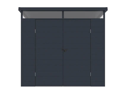 Abri de jardin Vente-Unique Abri de jardin en résine gris anthracite 4,57 m² avec plancher - MINARO