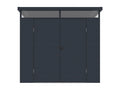 Abri de jardin Vente-Unique Abri de jardin en résine gris anthracite 4,57 m² avec plancher - MINARO