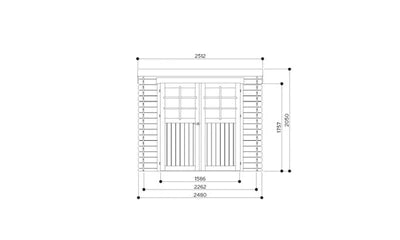 Maisons de jardin Solid Abri de Jardin Maisonnette Chalet de Jardin Stendal