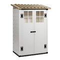 Garofalo Tuscany Evo 100 - Abri de jardin - Avec fenêtres et porte à double battant - 122,5 x 82,5 x 201 cm