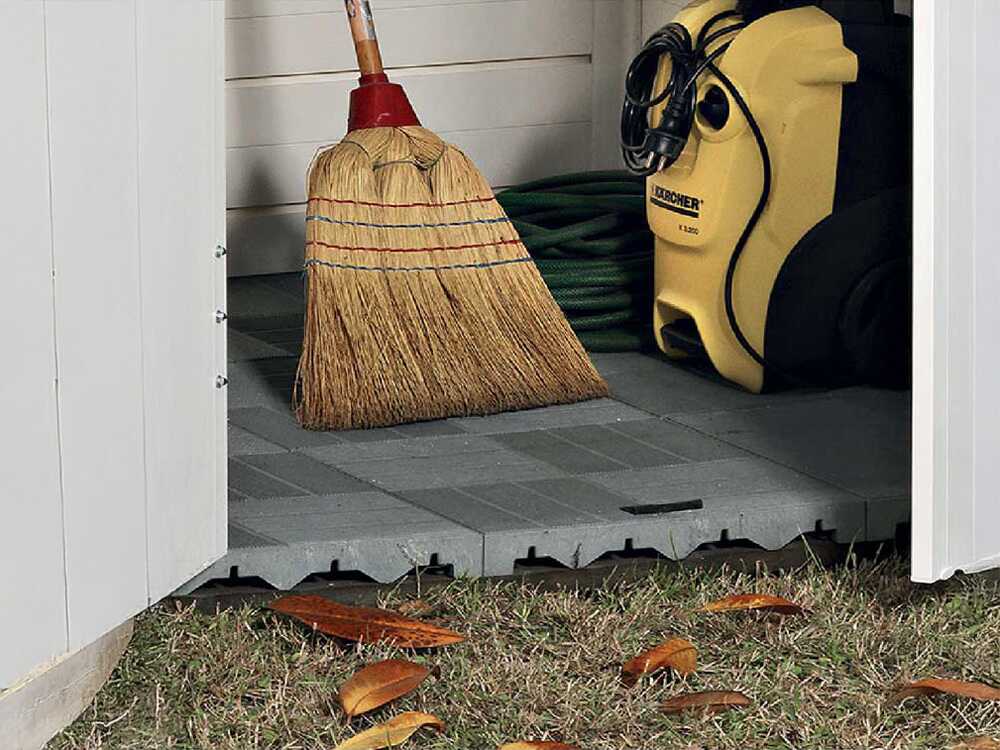 Garofalo Tuscany Evo 100 - Abri de jardin - Avec fenêtres et porte à double battant - 122,5 x 82,5 x 201 cm