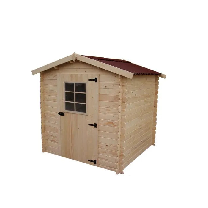 HABRITA Abri emboîté - 28 mm - Avec toiture en plaques ondulées - 4,28 m²