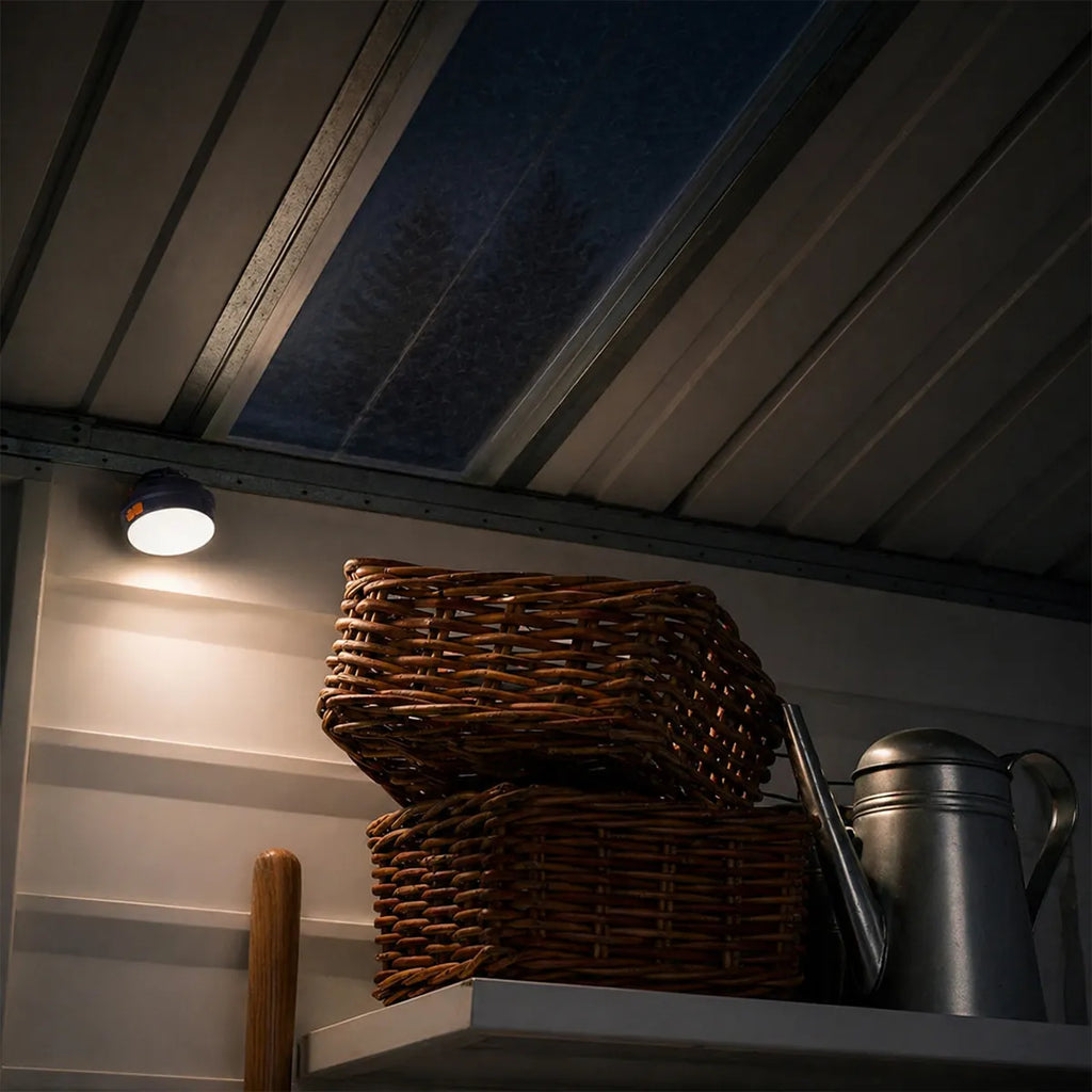 Rockford Lagos 200 abri de jardin en métal avec auvent & kit de parois gris