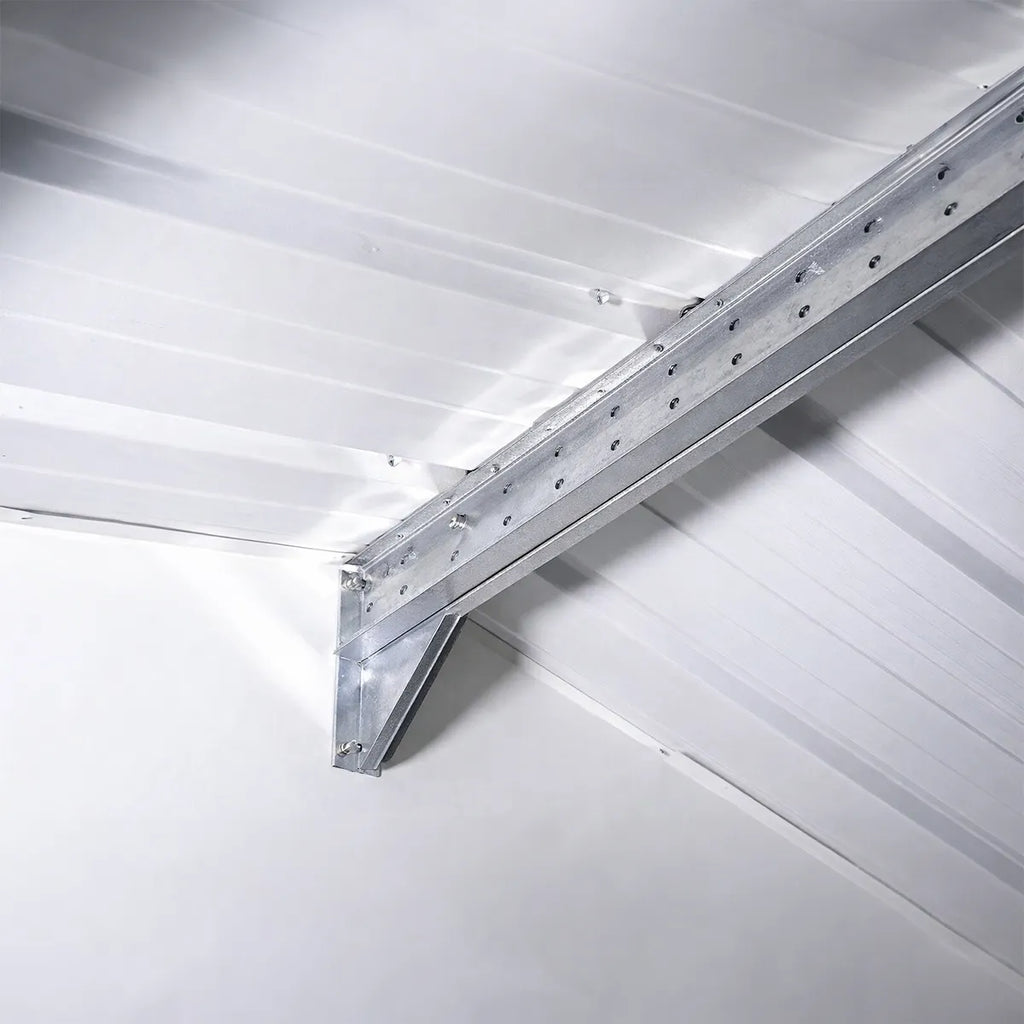 Abri de jardin métal aspect bois Yardmaster 5,3 m² + kit d'ancrage + lampe magnétique