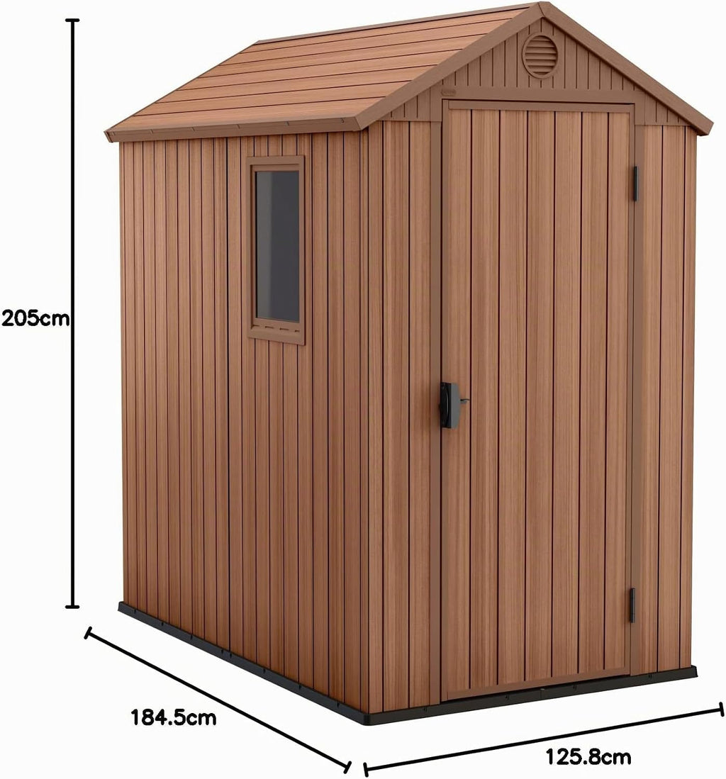 Keter Abri de jardin Darwin 46 Aspect de bois - ABRIS DISTRI