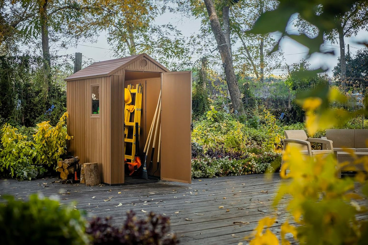 Keter Abri de jardin Darwin 46 Aspect de bois - ABRIS DISTRI