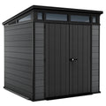 Keter Cortina 7x7 - Abri de jardin - Avec porte à double battant - 214 × 218 × 226 cm