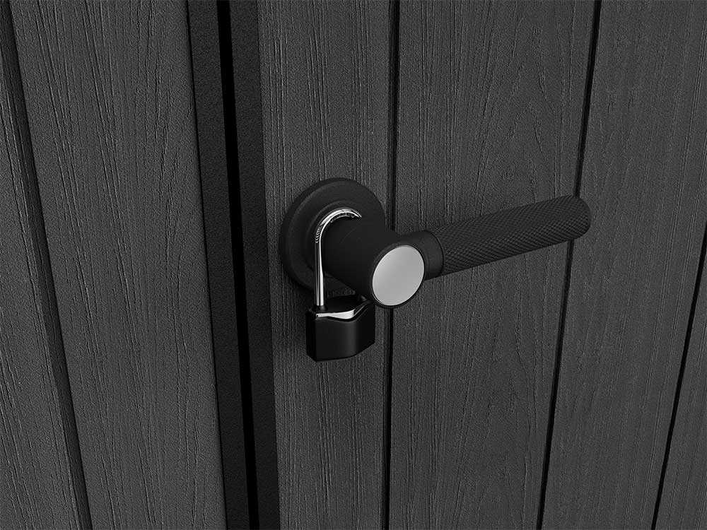 Keter Cortina 7x7 - Abri de jardin - Avec porte à double battant - 214 × 218 × 226 cm