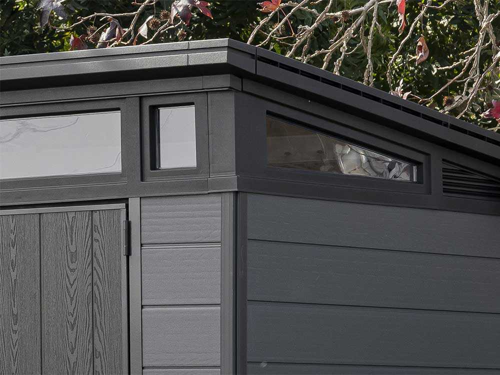Keter Cortina 7x7 - Abri de jardin - Avec porte à double battant - 214 × 218 × 226 cm