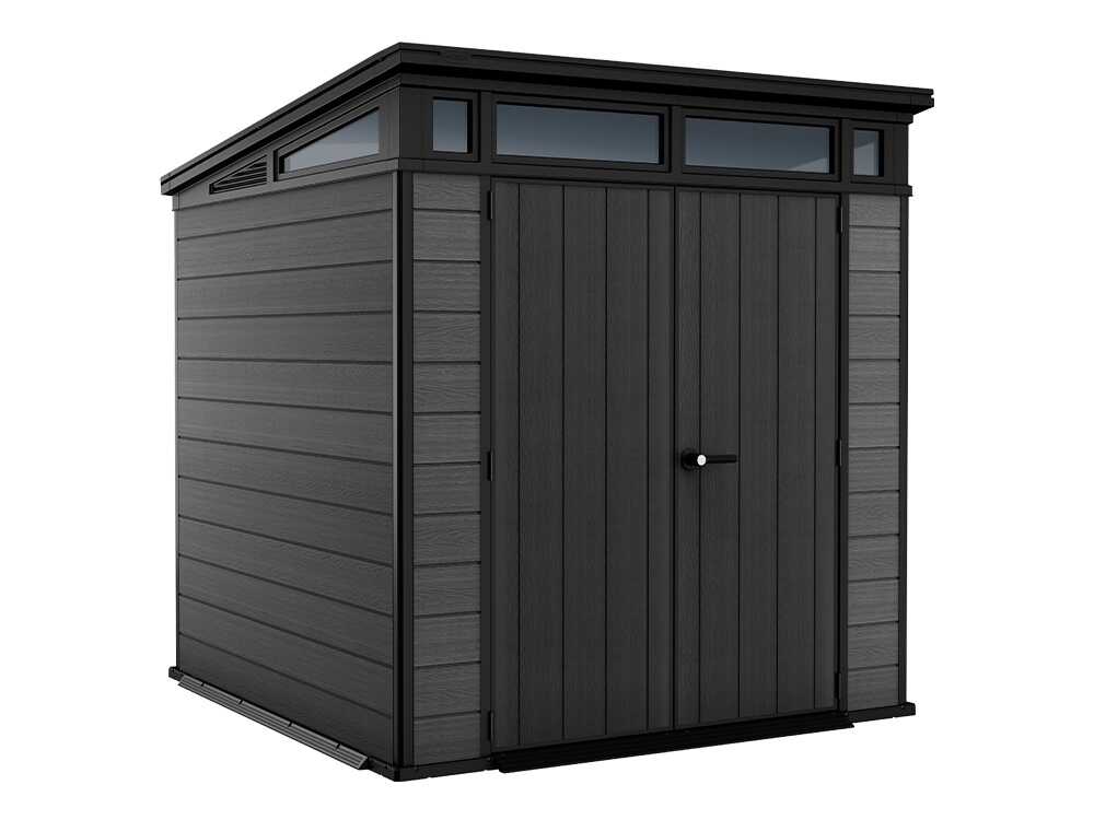 Keter Cortina 7x7 - Abri de jardin - Avec porte à double battant - 214 × 218 × 226 cm