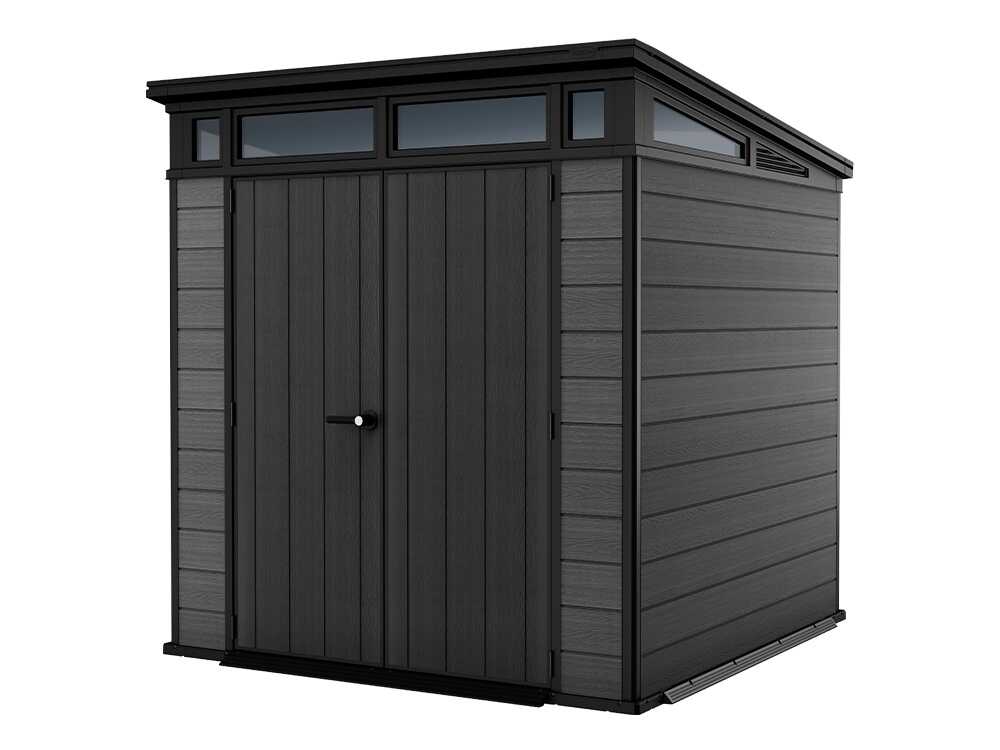 Keter Cortina 7x7 - Abri de jardin - Avec porte à double battant - 214 × 218 × 226 cm