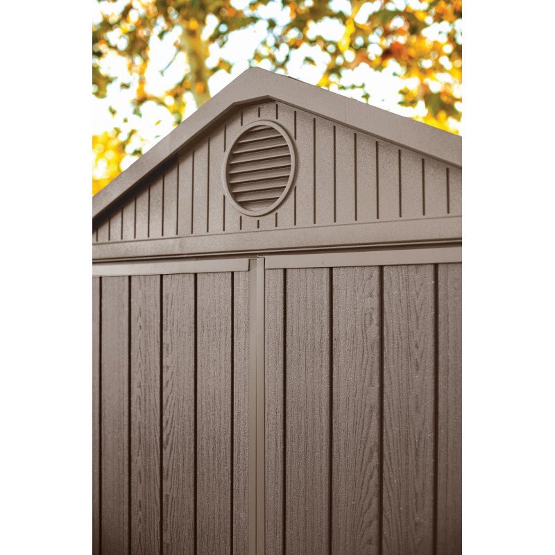 KETER DARWIN 6 x 8 Abri de jardin, 190 x 244 x 221 cm, marron 17210355 - ABRIS DISTRI