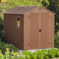 Abri de jardin résine Keter Darwin 6x8 - 4,6 m² - Aspect bois marron - ABRIS DISTRI