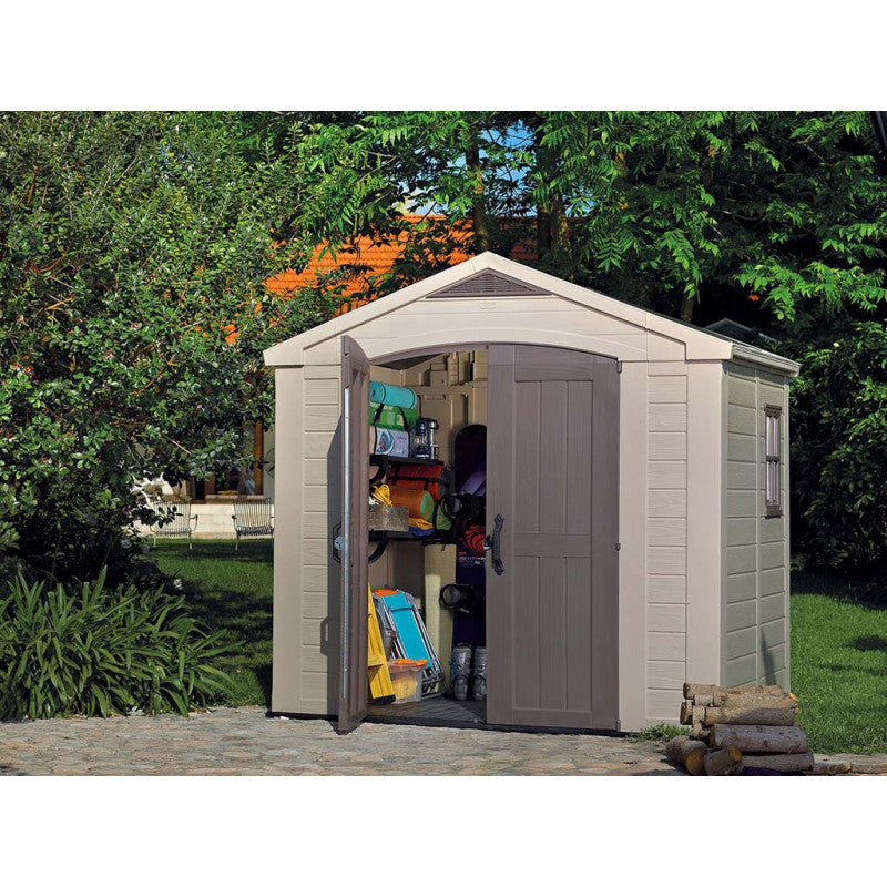 KETER FACTOR 8 x 6 Abri de jardin, 256,5 x 182 x 243 cm 17197897