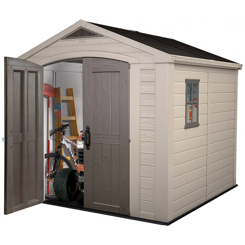 KETER FACTOR 8 x 8 Abri de jardin, 256,5 x 255 x 243 cm 17197916