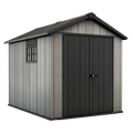 Abri de jardin résine Keter Oakland 759 - 6,6 m² - Double porte + fenêtre - 229x287x242 cm- ABRIS DISTRI