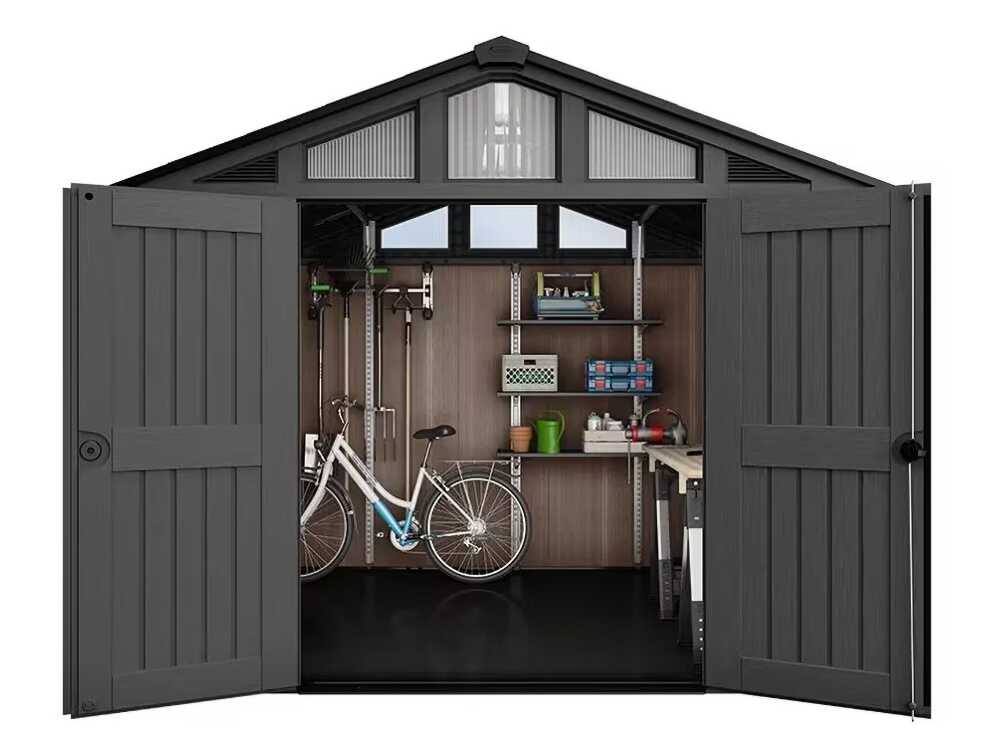 Keter Stronghold 10x8 - Abri de jardin - Avec porte à double battant - 305 × 243 × 251 cm