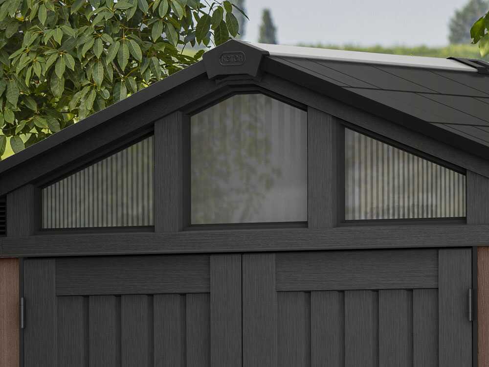 Keter Stronghold 10x8 - Abri de jardin - Avec porte à double battant - 305 × 243 × 251 cm