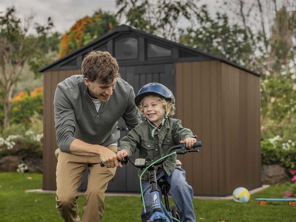 Keter Stronghold 10x8 - Abri de jardin - Avec porte à double battant - 305 × 243 × 251 cm